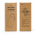A drink bottle with a durable stainless steel exterior and a matching lid, featuring a capacity of 1L.