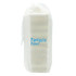 A white pouch containing a stacking puzzle set, featuring a logo. The pouch has a drawstring closure.