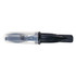 A promotional product featuring a black and clear slice set with a logo on the side.