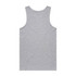 A grey singlet with a plain back, featuring a small logo at the neck area.