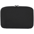 A black organiser pouch featuring a zip closure and a logo, designed for miscellaneous items.