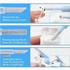 A 7 in 1 cleaning kit with silicone pen tip, flocking sponge brush, and small nylon brush in blue and white colours.