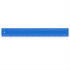 A 30cm blue plastic ruler with measurements clearly marked and featuring a logo.