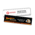A 15cm molded ruler featuring a white and black design with branding on both sides.