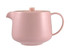 A pink teapot with a lid and a handle, featuring a smooth, rounded design. Comes gift boxed.