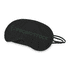 A black eye mask featuring a logo, designed for health and personal care purposes.