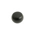 A round, black mini bass wireless speaker with a textured top surface, featuring a logo on the side.