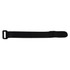 A black travel towel strap with a loop end for easy attachment, made from a durable fabric.