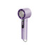 A high-speed cooling fan in a sleek purple design, featuring a circular head and a control button.