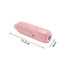 A pink USB handheld mini fan with a flashlight, measuring 13.2 cm in length and 4 cm in width.