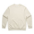 A beige jumper with a crew neckline and long sleeves. It has a minimal design and a logo.