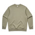 A green jumper with a simple design and a logo, made from a comfortable fabric.