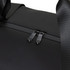 A black soft-touch duffle bag featuring a zip closure and fabric handles, with a subtle logo.
