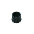 A black silicone wine stopper with a cylindrical design and a flared base. It features a smooth finish.