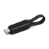 A black 60W 3-In-1 aluminium charging cable with a textured grip and a loop for easy carrying.