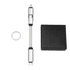 A 60W 3-In-1 aluminium charging cable in silver, accompanied by a black box and a keyring.