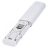A modular charging cable in white, featuring a compact design with a built-in USB connector and a branding logo.