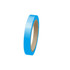 A roll of blue BOPP packaging tape on a cardboard core. The tape has a glossy finish.