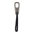 A grey carabiner-style clip with a black strap, designed as a charging cable accessory.