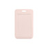 A pink ABS single side ID card holder with a top slot for a lanyard or clip, featuring a smooth surface.