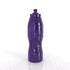 A drink bottle in a sleek purple colour with a textured grip and a flip-top lid. It features a logo.