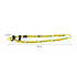 A drink bottle holder strap sling in yellow with adjustable components and a logo print, measuring 75cm in length.