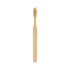 A large flat handle toothbrush made of bamboo, featuring a traditional bristle head for effective cleaning.