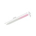A gradient glass nail file with a pink handle, measuring 141mm in length and tapering to a pointed end.
