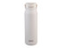 A drink bottle in a soft cream colour with a secure lid and a logo on the side.