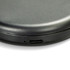 A compact mirror in a sleek black finish with a USB-C charging port on the side.