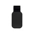 A black car visor sunglass holder with a clip for attachment. Features a smooth, rectangular design.