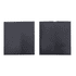 A black soft cover notebook and a matching pen pouch, both featuring a logo.