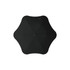 A black BLUNT Metro Umbrella with a unique shape and central button. It features a minimalist design.