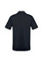 A dark navy men's short sleeve polo shirt featuring a collar and an unobtrusive logo.