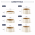 Transparent packaging tape in various widths, including 15mm, 20mm, 30mm, 40mm, 50mm, and 70mm, all 91m long.