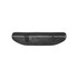 A black recycled running waist pack with multiple compartments and a logo, featuring a sleek, lightweight design.