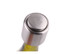 A drink bottle featuring a metallic wine stopper with a brushed finish and an embossed label.
