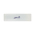 A white promotional item with a logo, featuring a sleek and polished design.