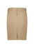 A women's mid waist stretch chino skirt in a light beige colour, featuring a front zip and pockets.