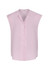A sleeveless pink blouse with a button-up front and a casual collar. The fabric appears smooth and lightweight.