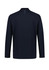 A navy unisex jumper made from polar fleece, featuring long sleeves and a simple design with a logo.