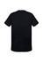 A black short sleeve men's tee with a simple, clean design and a logo on the back.