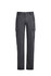 Men's lightweight drill cargo pants in black, featuring side cargo pockets and a button closure. Includes a logo.