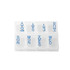 A clear pill box with compartments labelled for each day of the week, featuring blue text for organisation.