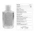 A clear, gel hand sanitiser in a 60ml bottle with a secure cap and a simple label featuring a logo.