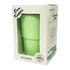 A drink bottle in light green, packaged in a box, featuring a ribbed design and a capacity of 350 ml.