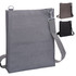 A grey nylon library bag with a shoulder strap and a metal clip, featuring a simple design. Other colour options are shown.