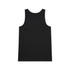 A black singlet featuring a smooth back design and minimal branding. Suitable for casual wear.