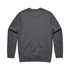 A grey hoodie featuring a simple design and a logo on the back.