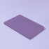 A purple A5 notebook with a textured cover and an elastic band closure, featuring a logo on the front.